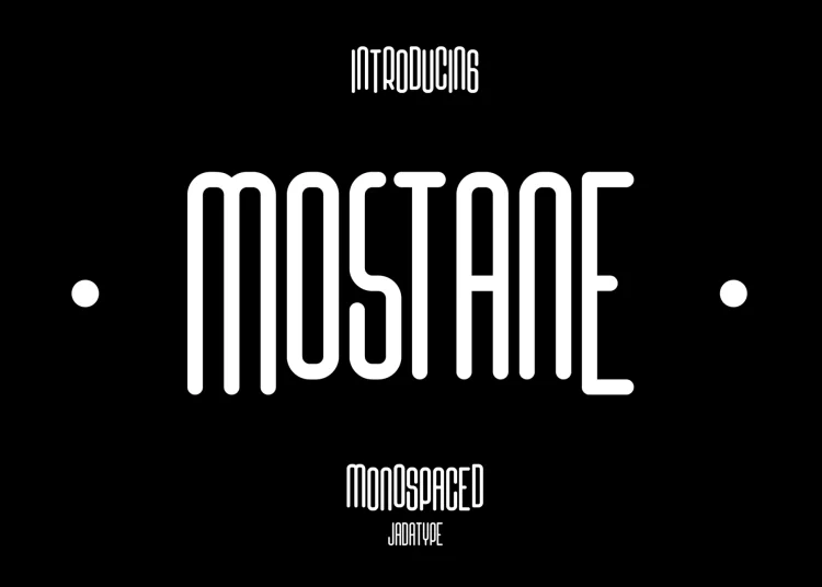 Mostane Font Free Download Display