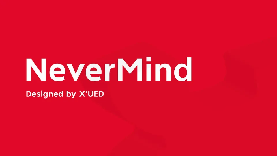 Nevermind Font Free Download Sans Serif