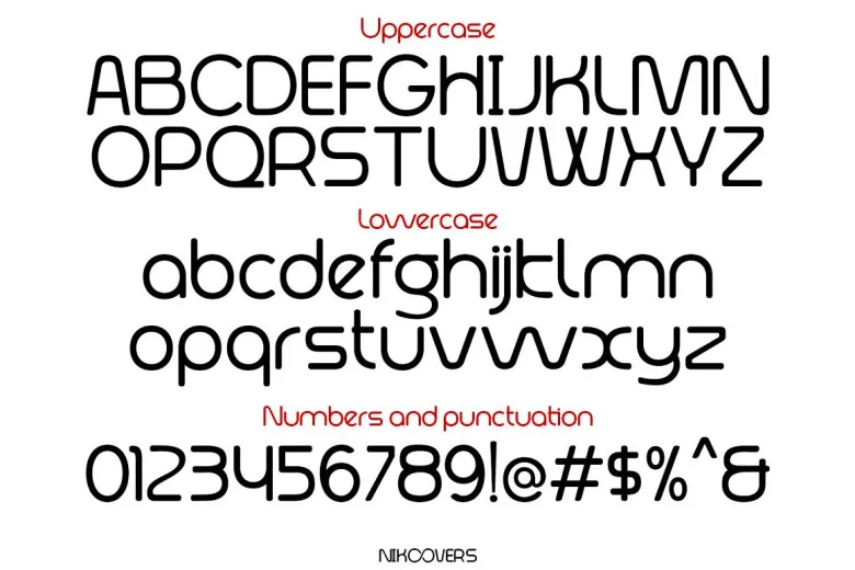 Nikoovers Font Free Download Sans Serif