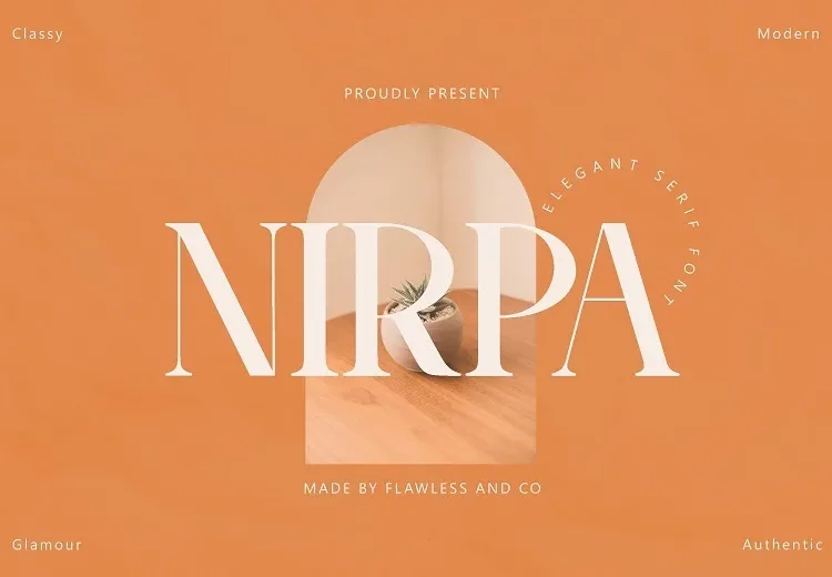 Nirpa Font Free Download Serif