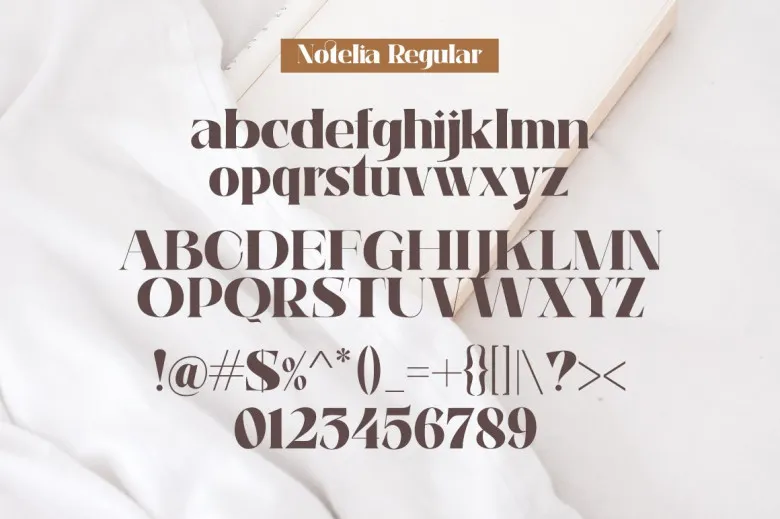 Notelia Font Free Download Serif