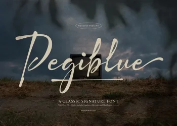 Pegiblue Font Free Download Signature