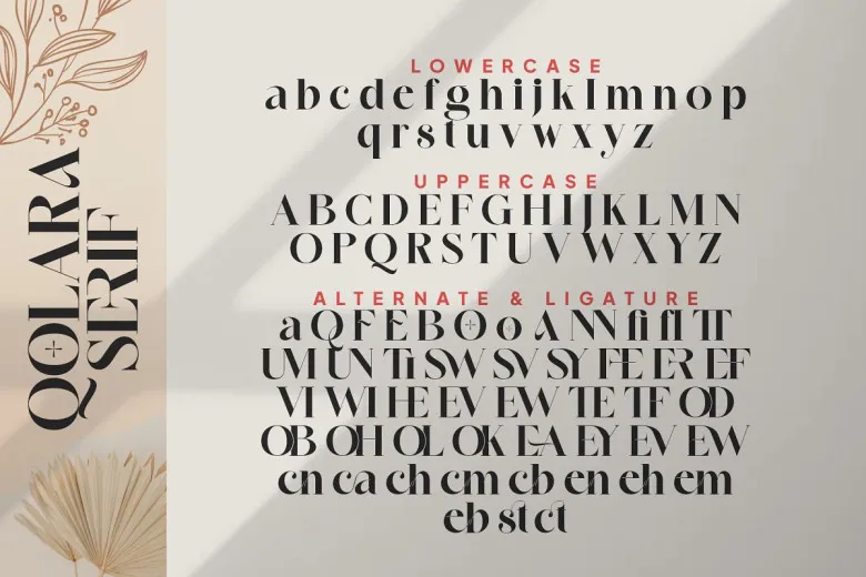 Qolara Serif Font Free Download Serif