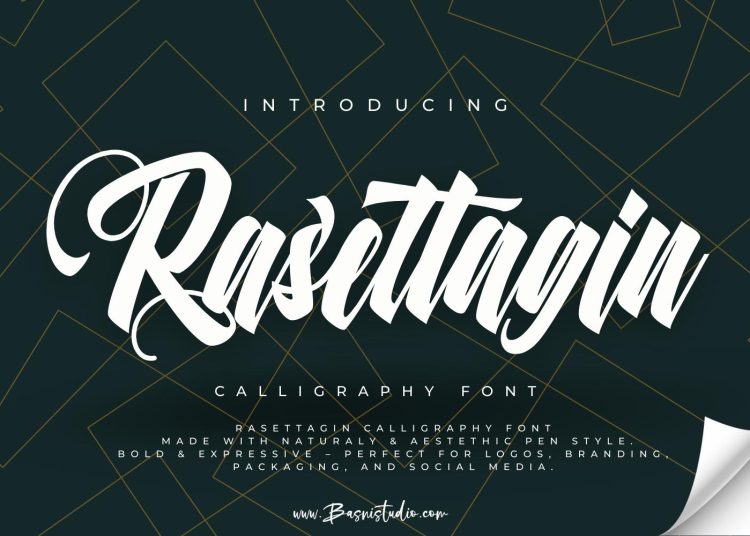 Rasettagin Brush Calligraphy Font Free Download Calligraphy