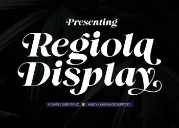 Regiola Display Font Free Download Serif