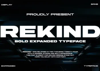 Rekind Expanded Font Free Download Sans Serif