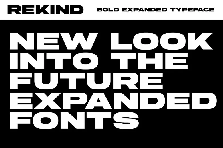 Rekind Expanded Font Free Download Sans Serif