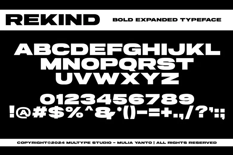 Rekind Expanded Font Free Download Sans Serif