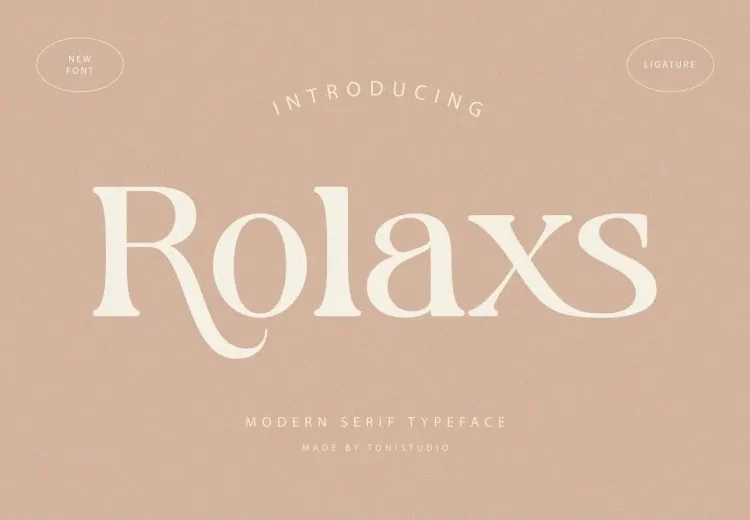 Rolaxs Font Free Download Serif