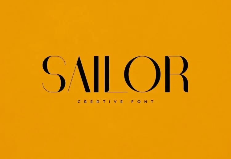 Sailor Font Free Download Display