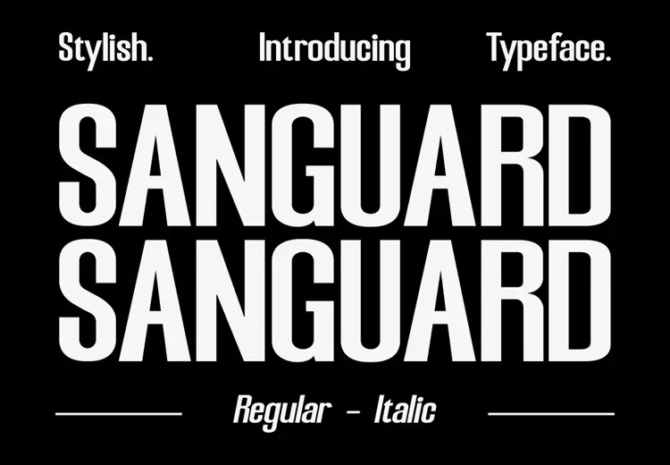 Sanguard Font Free Download Sans Serif