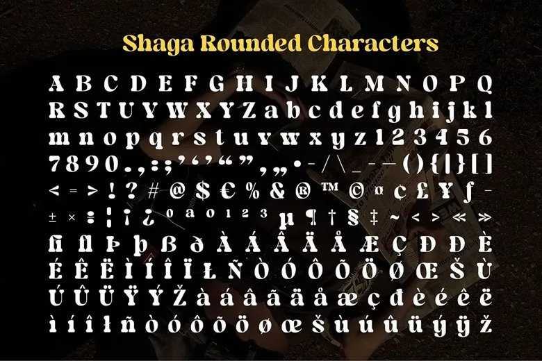 Shaga Rounded Font Free Download Serif