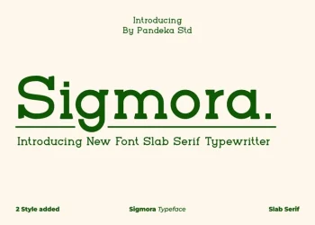 Sigmora Font Free Download Slab Serif