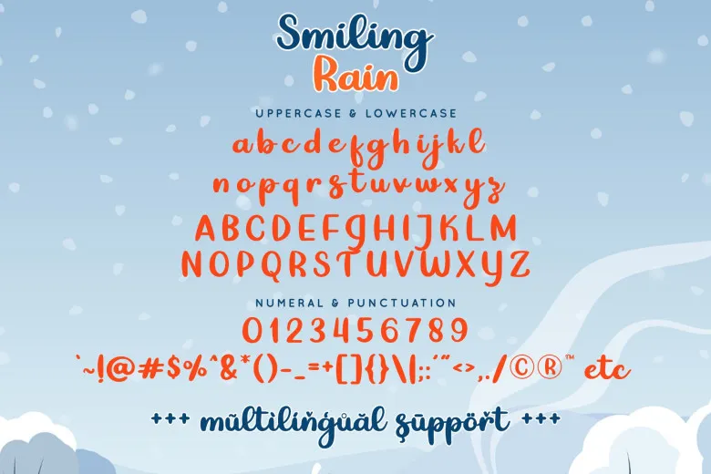 Smiling Rain Font Free Download Handwritten