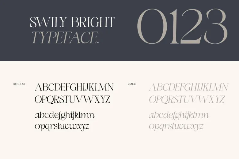 Swily Bright Font Free Download Serif