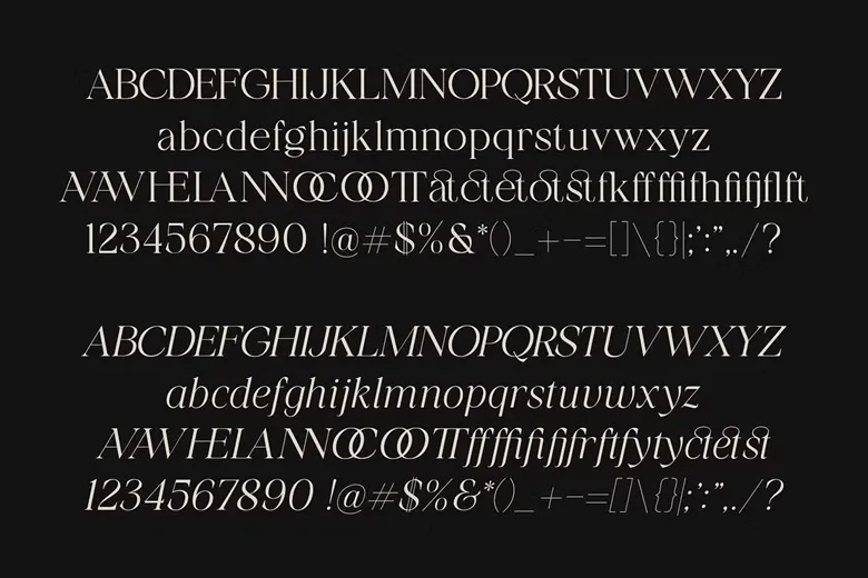 Tangier Font Free Download Serif