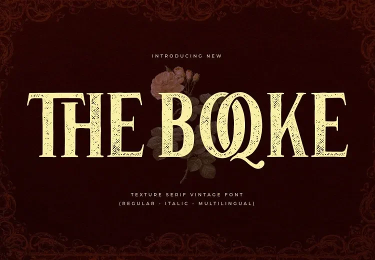 The Boqke Font Free Download Serif