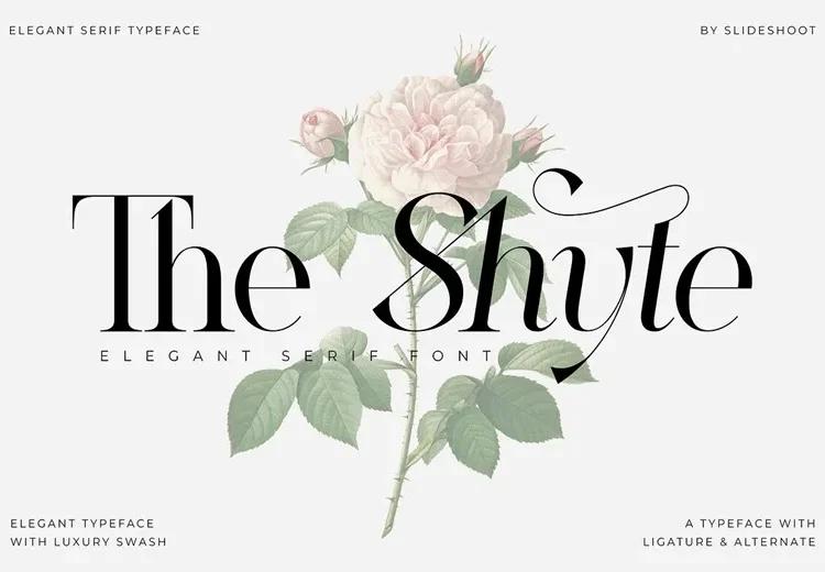 The Shyte Font Free Download Serif