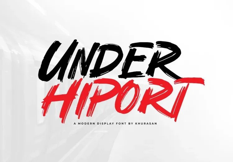 Under Hiport Font Free Download Brush