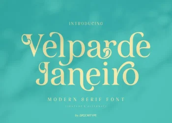 Velparde Janeiro Font Free Download Serif