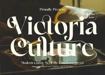 Victoria Culture Font Free Download Serif