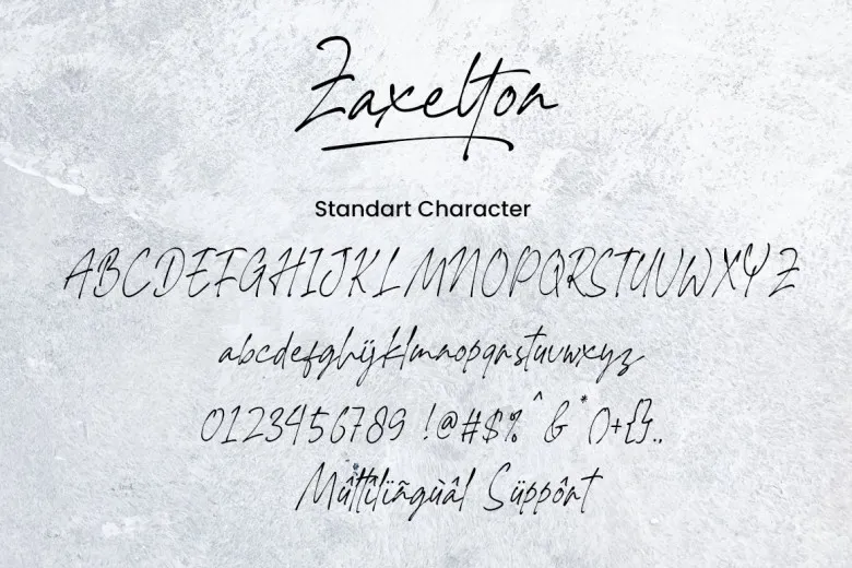 Zaxelton Font Free Download Brush