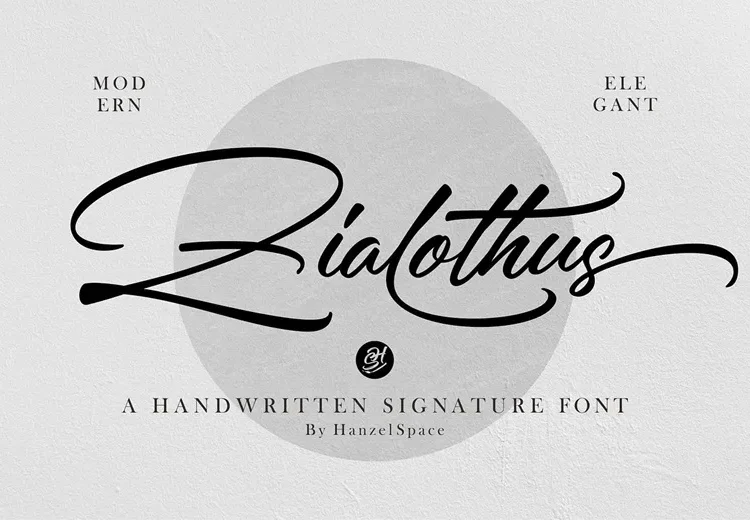 Zialothus Font Free Download Signature